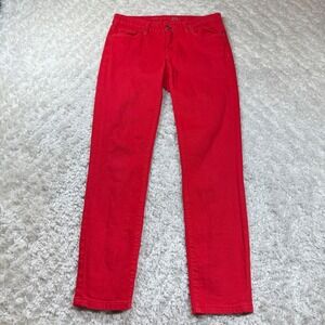 Kate Spade Pants Broome Street 26 Red Play Hooky Jeans Denim Colorful